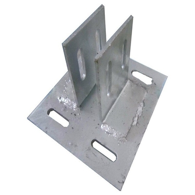 piatto del acciaio al carbonio di 10mm incastonato nelle componenti concrete galvanizzate di cemento armato